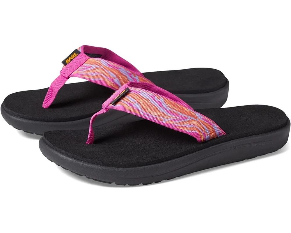 Teva Flip Flops sz 1 youth Pink Teva Flip Flops Pink Voya